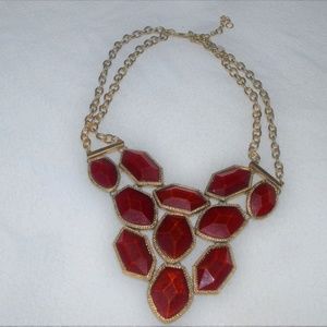 STATEMENT RED NECKLACE